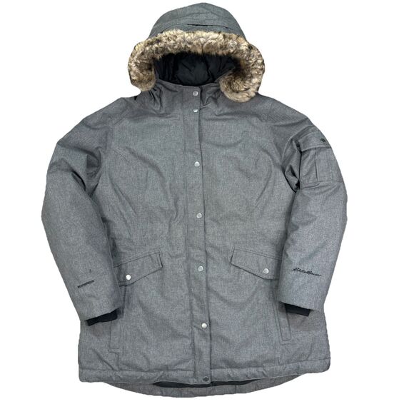 Eddie Bauer Weatheredge Women’s Superior 3.0 Down Parka Coat Grey Size 2XL - Picture 1 of 10
